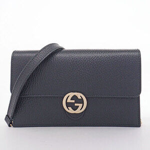 Gucci Chain Shoulder Bag GG Wallet Interlocking G